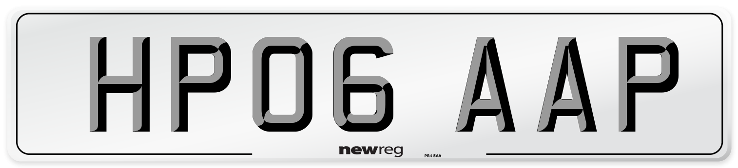 HP06 AAP Number Plate from New Reg